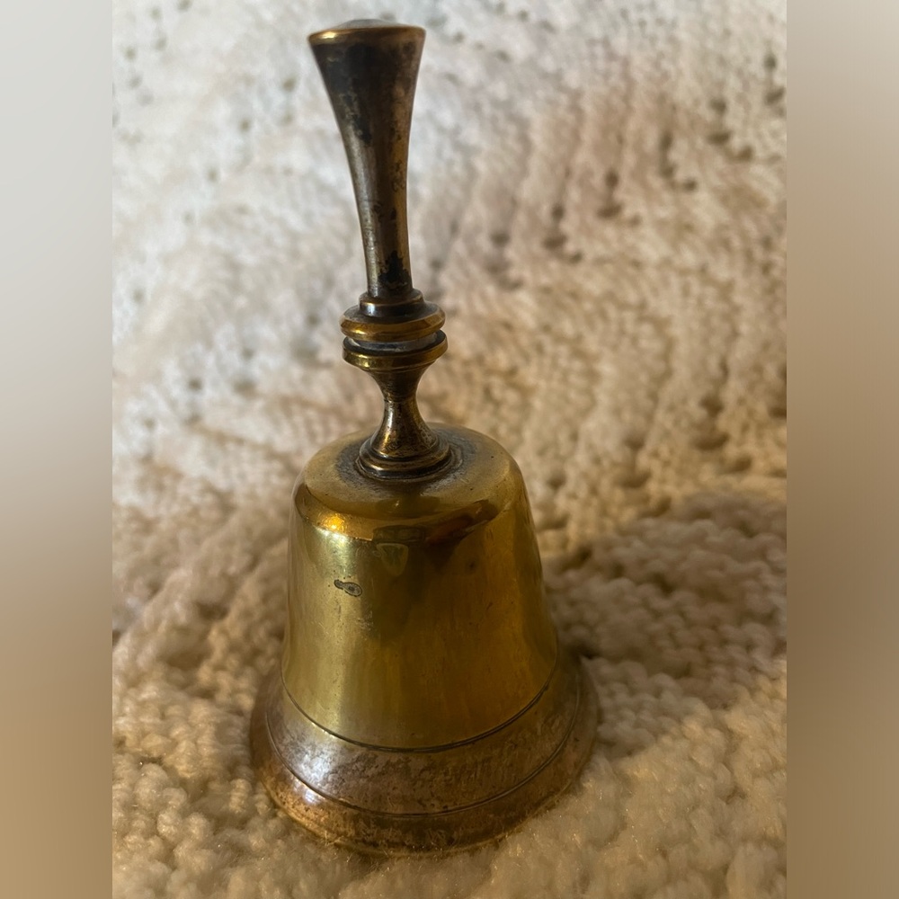 Vintage Bell - Leonard Made in India EPNS bell has an antique silver finish